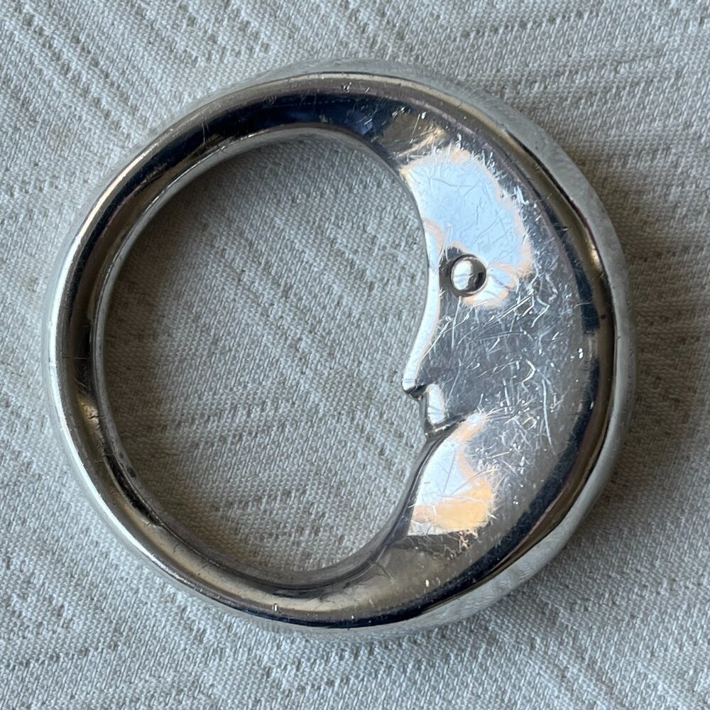Tiffany & Co 925 Sterling Silver Man on the Moon rattle baby gift